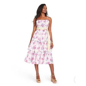 Love shack fancy Elise smocked tiered dress